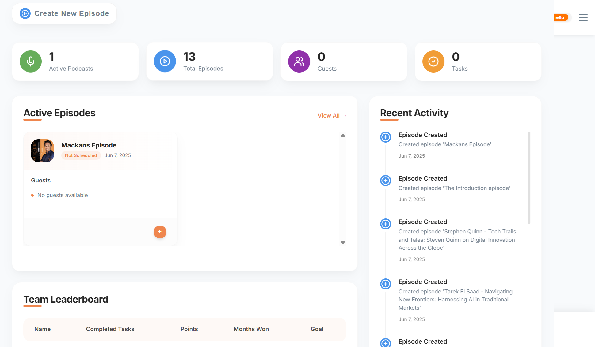 Podmanager Dashboard